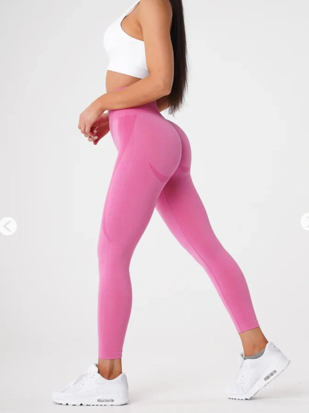 NVGTN Bubble Gum Pink Contour Seamless Leggings Size S - Picture 3 of 8